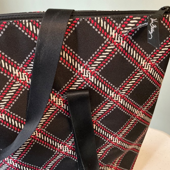 Vera Bradley Large Insulated Cooler Tote Bag Retired Minsk Plaid - Picture 3 of 7